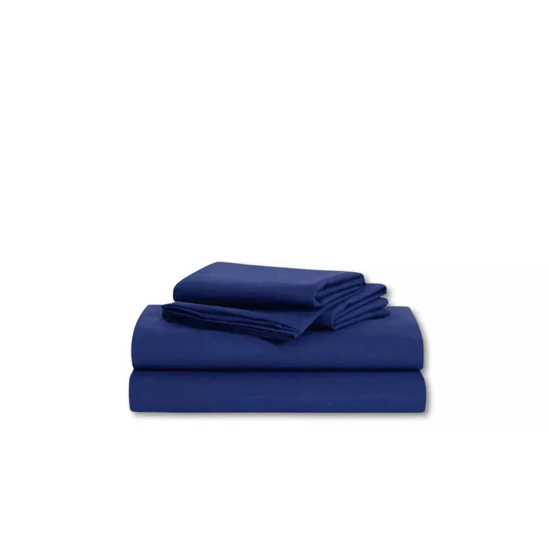 3 piece Navy Blue Luxury Sheet Set from Fleet Sheets